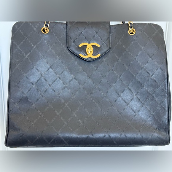 Chanel Black Quilted Lambskin Supermodel tote with gold hardware - Picture 9 of 16